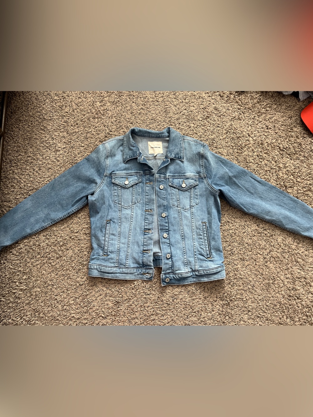 Lucky Brand Light Blue Womens Denim Jacket Size Large